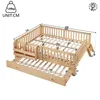 Letto per bambini Merax 140x200 cm, letto a piattaforma con Anteprima dell’immagine prodotto 4