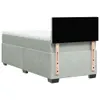 Boxspringbett mit Matratze Hellgrau 90x190 cm Samt Produktbild-Vorschau 10
