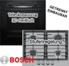 Bosch Herdset 3D-Heißluft Hydrolyse Pizzafunktion Produktbild-Vorschau 1