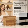 Lot de planches à découper Deleca, 3 pièces, avec support, Voir les images du produit 10
