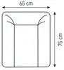 Julius Zöllner Wickelauflage Softy 65x75 cm Folie Häschen Produktbild-Vorschau 2