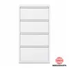Alveon Schuhkipper Metall 4 Klappen schmal 51 x 15 x 141 cm Produktbild-Vorschau 3