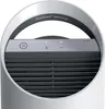 Close-up view of the top section of a white and silver air purifier, showing the control panel and part of the grille. Anteprima dell’immagine prodotto