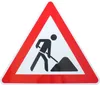 ORIGINAL Verkehrsschild Achtung Baustelle Nr. 123 Produktbild-Vorschau 1