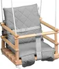 Holzschaukel für ein Kind mit Kissen für das Gartenhaus 4 Produktbild-Vorschau 1