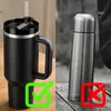 Thermobecher 1,2 L mit Strohhalm Griff Deckel Edelstahl Produktbild-Vorschau 8