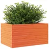 vidaXL Pflanzkübel Wachsbraun 90x60x46 cm Massivholz Kiefer Produktbild-Vorschau 4