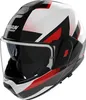 Kask Nolan N120-1 Ciclone z klapką, czarny/biały/czerwony, Podgląd zdjęcia produktu 1