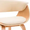 vidaXL Jídelní židle Cream Bent Wood a umělá kůže Náhled obrázku produktu 4
