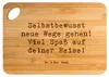 Mr. & Mrs. Panda Frühstücksbrett Spruch Alleine Reisen Produktbild-Vorschau 1