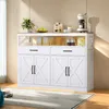 UnboxG Sideboard 140×40×105 cm Biela, kuchynská a Náhľad obrázku produktu 7