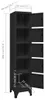 vidaXL Schließfachschrank Schwarz 38x40x180 cm Stahl Produktbild-Vorschau 7