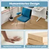 A collage showing a blue chair, a hand pressing into foam, and stacked wooden planks. Anteprima dell’immagine prodotto