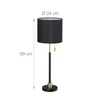 relaxdays 10032227_0 relaxdays Tischlampe schwarz, gold Podgląd zdjęcia produktu 4