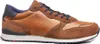 A side view of a single brown sneaker against a white background. Produktbild-Vorschau