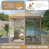 FCH 2x2m Faltpavillon, Pop Up Pavillon mit 4 Seitenwänden, Produktbild-Vorschau 7