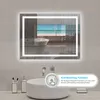 LED Spiegel 80x60cm Badspiegel mit Beleuchtung Wandschalter Produktbild-Vorschau 3