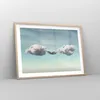 Gerahmtes Poster - Rahmen in heller Eiche - Wolken Produktbild-Vorschau 8