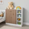 Sideboard mit 8 Regalfächern Weiß-Artisaneiche Produktbild-Vorschau 4