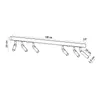 Listwa sufitowa EYETECH 6 czarny Sollux Lighting SL.0901 Podgląd zdjęcia produktu 4