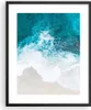 Gerahmtes Poster - Schwarzer Rahmen - Luftaufnahmen Strand Produktbild-Vorschau 1