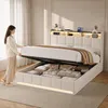 Letto imbottito ProximaX 140x200 cm in tessuto di lino Anteprima dell’immagine prodotto 2