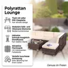 Mucola Lounge Set Polyrattan Gartenmöbel Rattanmöbel Produktbild-Vorschau 12