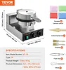 A commercial waffle maker with various accessories and specifications displayed. Anteprima dell’immagine prodotto