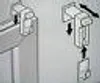 Diagram showing how to attach a curtain rod bracket. Produktbild-Vorschau