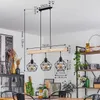 Torano »Torano« Hängelampe aus Metall/Holz in Schwarz/Natur Produktbild-Vorschau 4