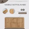 RODAN | Mobile da bagno - 100 CM - Marrone opaco - MDF - 2 Anteprima dell’immagine prodotto 3