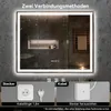 Puluomis Badspiegel 100x80 beschlagfrei mit 3 Farbe Produktbild-Vorschau 5