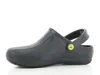 A single black clog shoe is shown against a white background. Produktbild-Vorschau