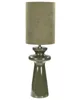 BELIANI Tischlampe Grün Keramik 61 cm Stoffschirm Produktbild-Vorschau 1