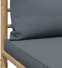 Garten-Mittelsofa mit Dunkelgrauen Kissen Bambus Produktbild-Vorschau 10