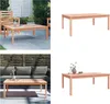 vidaXL Zahradní stůl 121x82,5x45 cm z masivního dřeva Náhled obrázku produktu 2