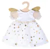 Heless Kleid Schutzengel Gr.35-45cm, mit Sternen Haarband Produktbild-Vorschau 2