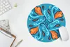 MuchoWow® Mauspad Mousepad Federn - Blau - Muster 30x30 cm Produktbild-Vorschau 5