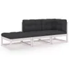 The Living Store 3-tlg. Garten-Lounge-Set mit Kissen Kiefer Produktbild-Vorschau 3