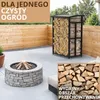 Regał na drewno kominkowe na zewnątrz Dach 91×56×117 cm Podgląd zdjęcia produktu 5
