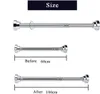 Rostfreie Edelstahl Gardinenstange ohne Bohren 65cm-100cm, Produktbild-Vorschau 6