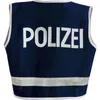 Kinder Polizei Weste Blau Kostüm Gr. 116 Karneval Fasching Produktbild-Vorschau 2