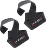 Two black lifting straps with the HMS logo on a white background. Produktbild-Vorschau