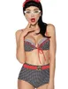 Vintage-Wendebikini in schwarz/rot/weiß - S Produktbild-Vorschau 11