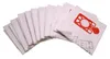 A fan of white vacuum cleaner bags with a red plastic connector on one of them. Náhľad obrázku produktu