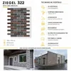 AMK Fassadenpaneel 322 Mix-Graubraun mit graubrauner Ziegeloptik und feiner Netzstruktur Produktbild-Vorschau
