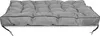 A gray cushion for outdoor furniture, possibly a pallet sofa or garden swing, shown from a side angle. Náhled obrázku produktu