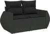 vidaXL 5-częściowa sofa ogrodowa z poduszkami z czarnego Podgląd zdjęcia produktu 5