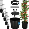 KOTARBAU® Zestaw 5 doniczek do pomidorów ⌀ 30 cm z podporą Podgląd zdjęcia produktu 1