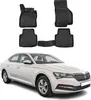 2015-2021 Skoda Superb Fußmatten TPE Schwarz 4 tlg Produktbild-Vorschau 1